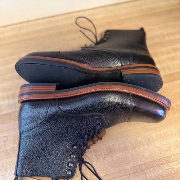 Beckett Simonon Black and Brown Leather Men's Boots